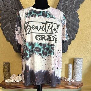 Emery Rose Beautiful Crazy Graphic T-Shirt